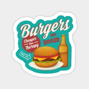 Burgers and Booze Sticker